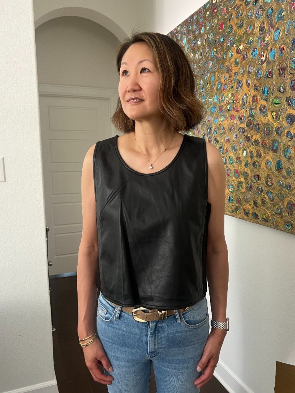 Rebecca Minkoff Leather Top
